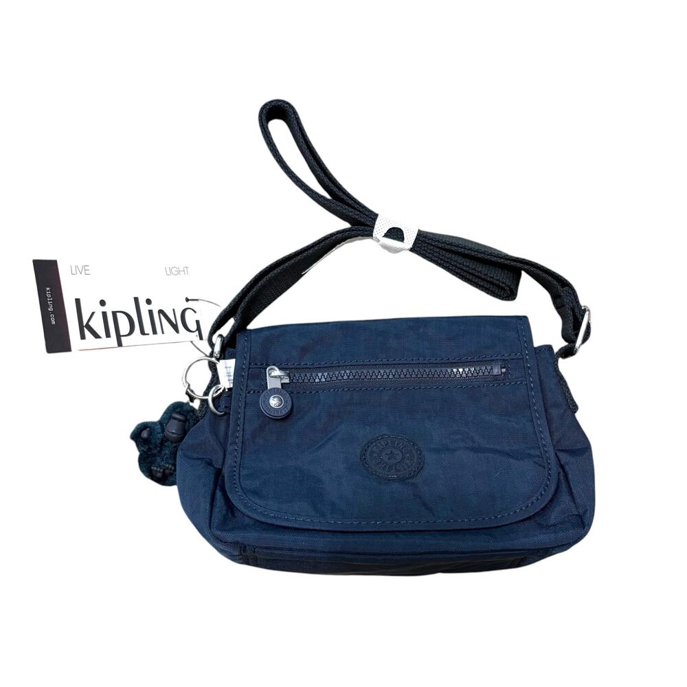 Kipling Sabian Crossbody Mini Bag NWT Blue Bleu Utility Chic Charm Everyday